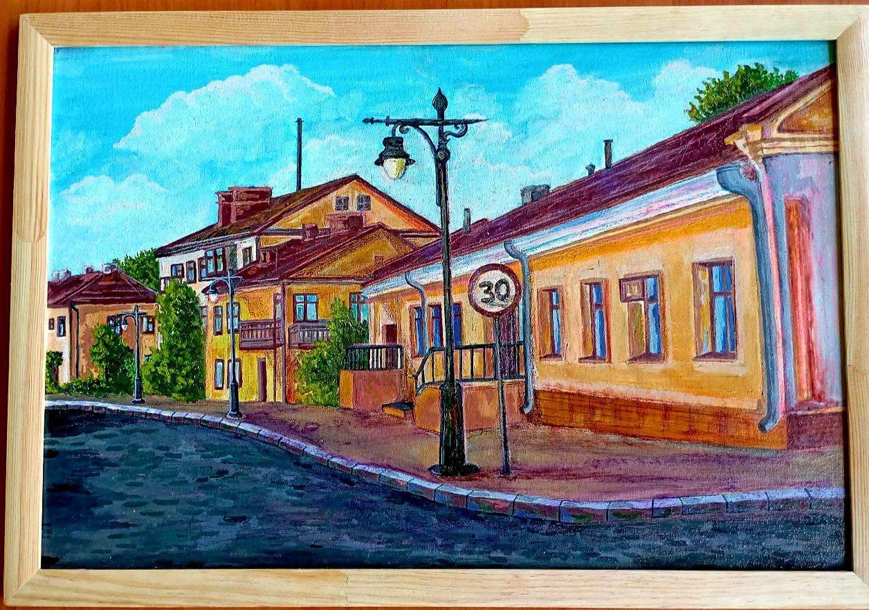 Живопис: вулиця старого Луцька